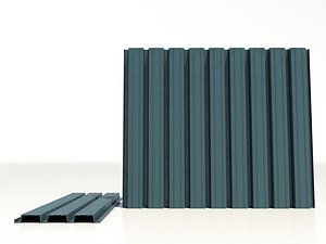 3D Corrugated Metal Models