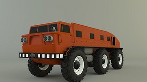 ZIL E167 military Vehicle 3D model