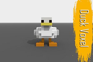 Voxel Duck low-poly
