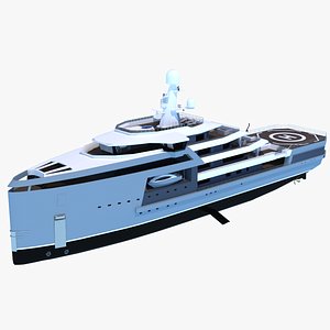 expedition yacht seaxplorer 90 3D model