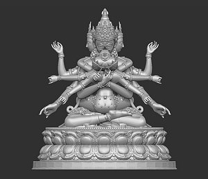 3D model tibetan buddha