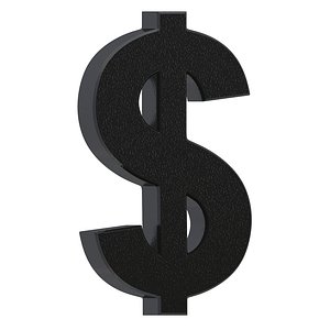 US Dollar Currency Symbol Plastic