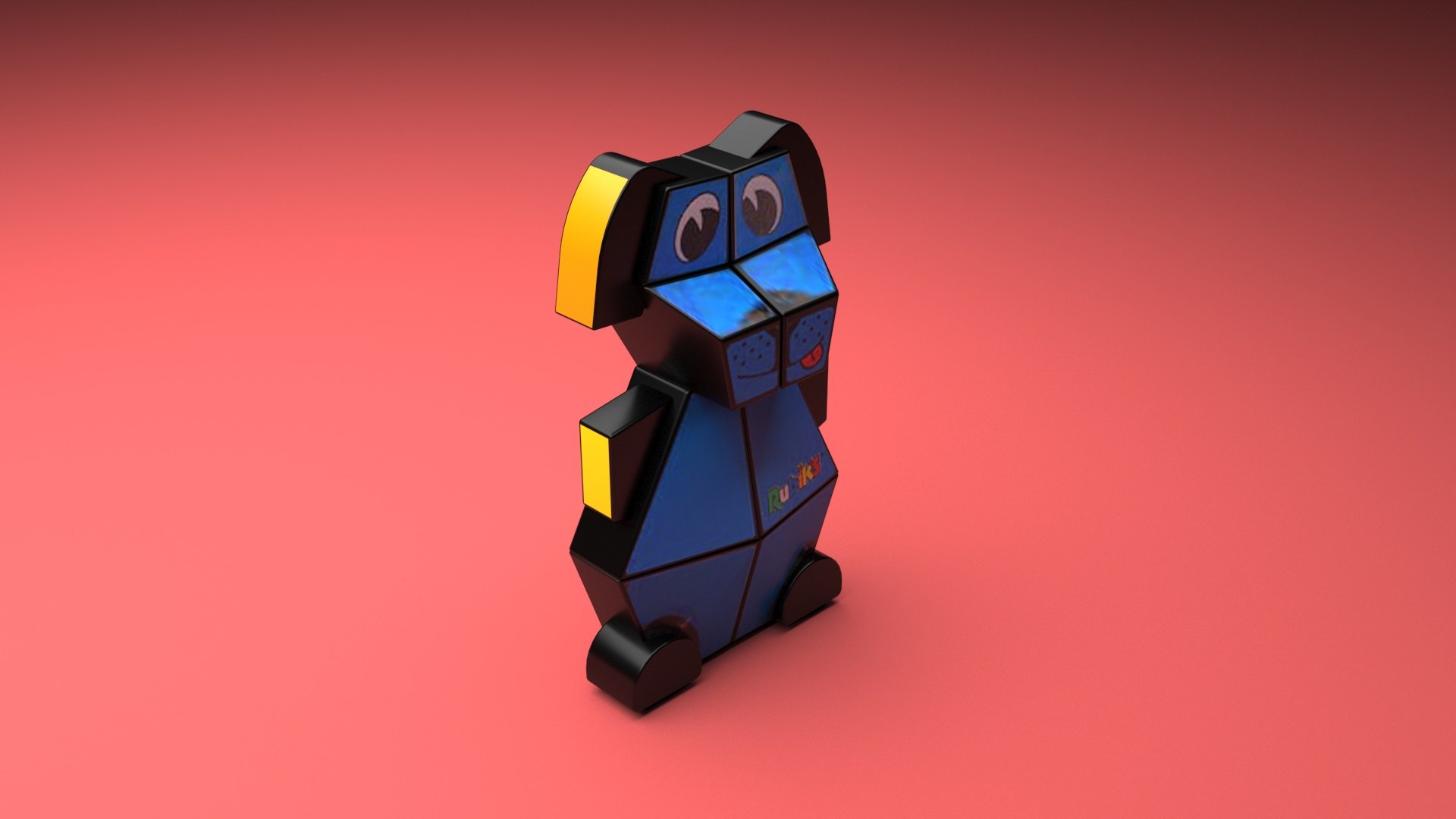 Dog Rubiks Cube 3D Model - TurboSquid 1805462