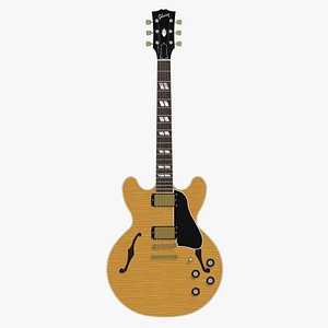 guitar gibson es 3d max
