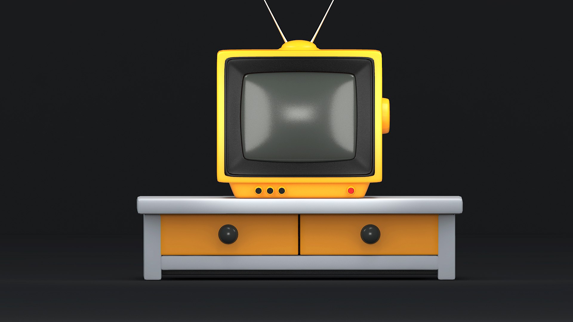 Cartoon Tv 3D Model - TurboSquid 2575356