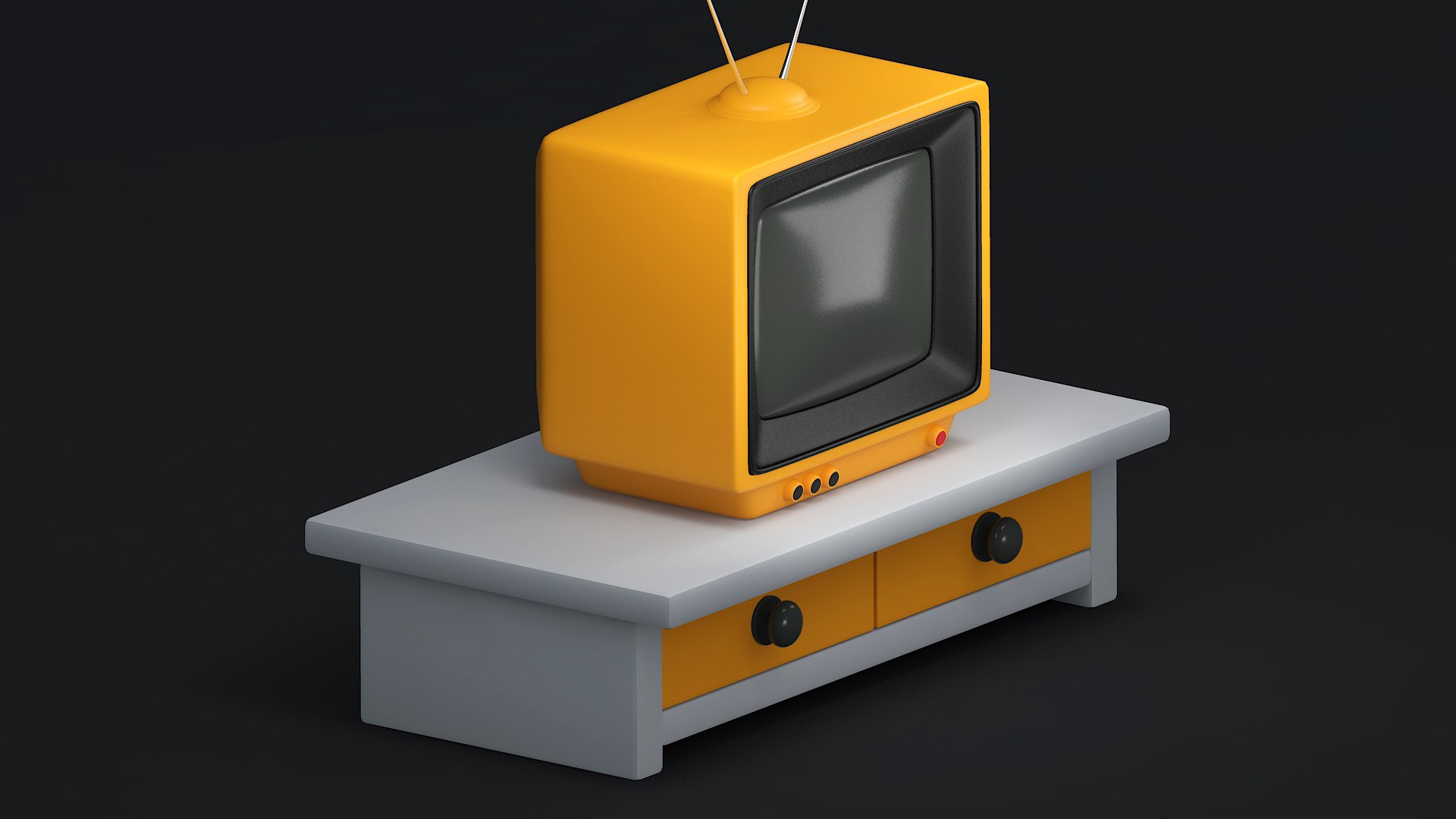 Cartoon Tv 3D Model - TurboSquid 2575356