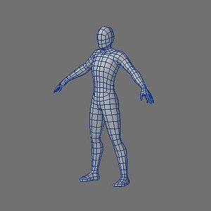 Low Poly Base Mesh-Male