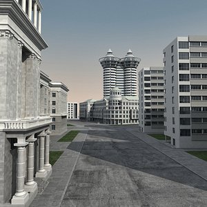 city modern architecture 3d model