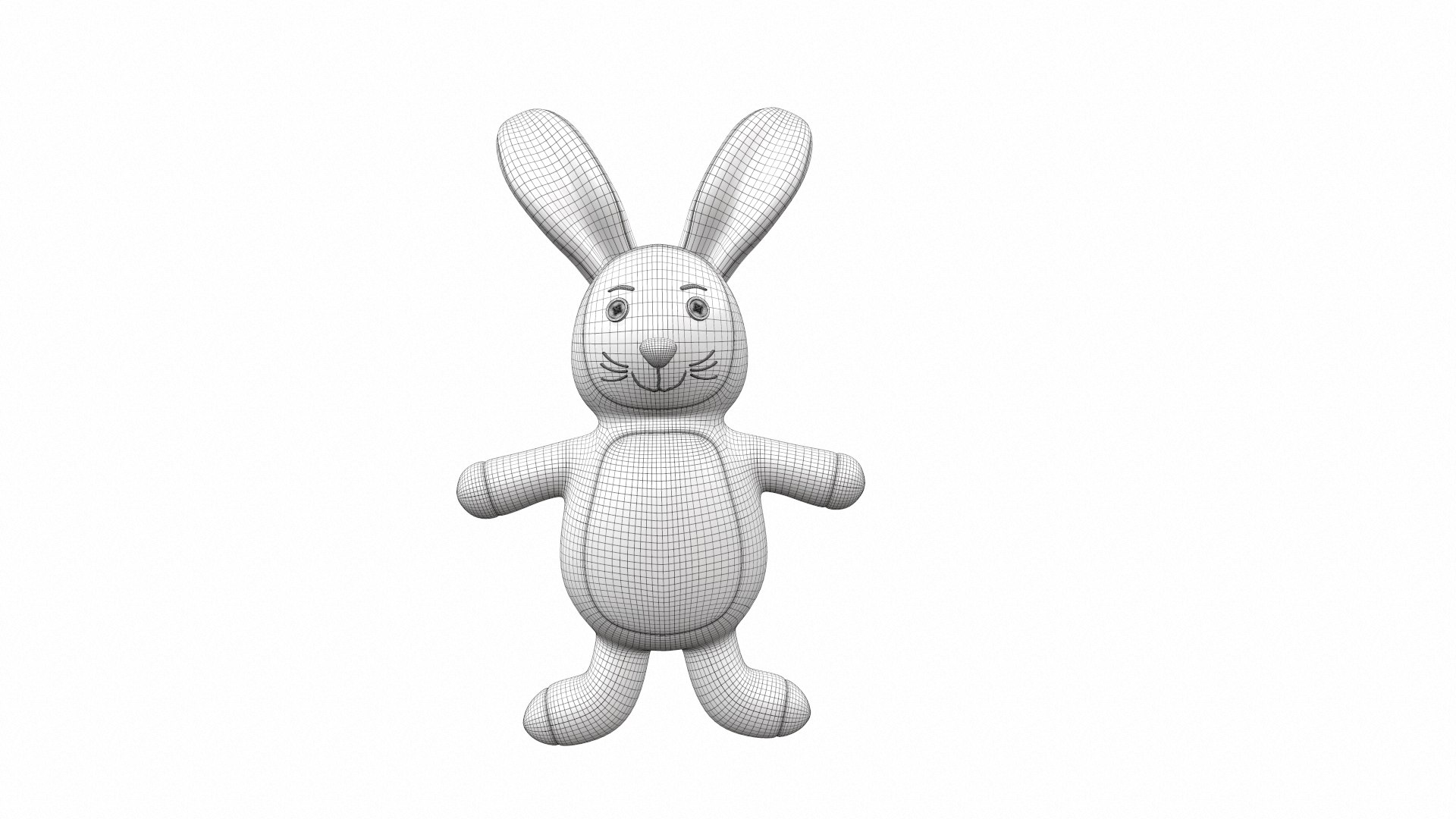 Plush Toy Bunny 5 3D Model - TurboSquid 2109541