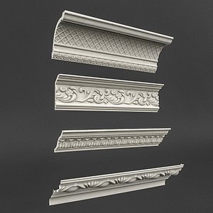 3D classic ceiling pattern 05 model