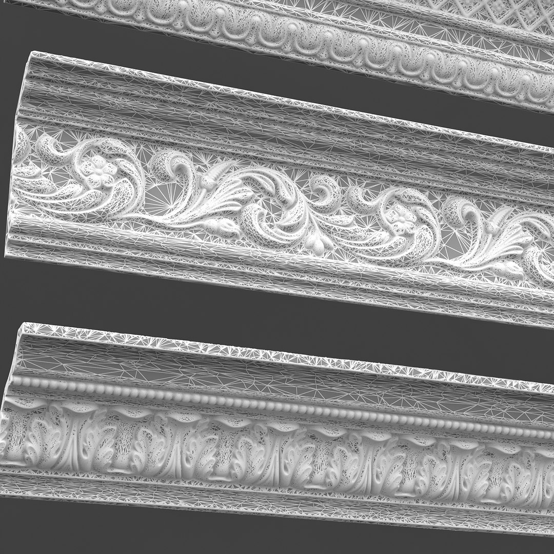 3D Classic Ceiling Pattern 05 Model - TurboSquid 1517151