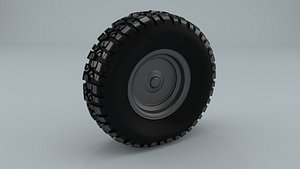 3d realistic offroad 4wd wheelset