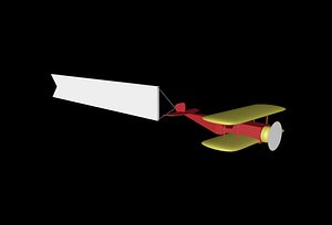 simple plane 3D model