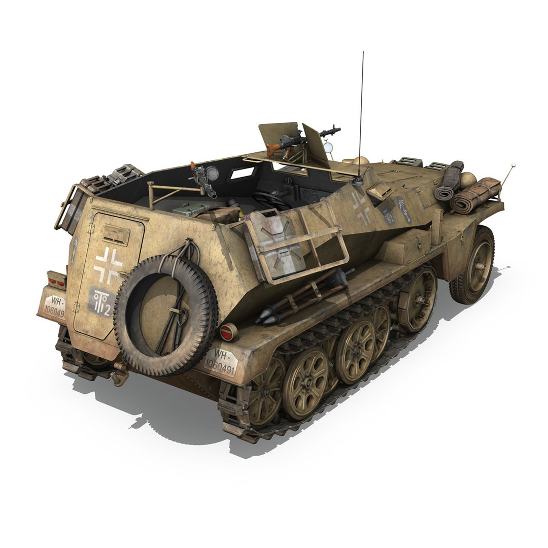 Sd Kfz 250 1 Model - TurboSquid 1177667