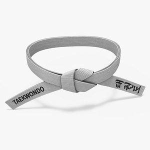White Waist Taekwondo Belt Obi