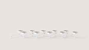 3D Expandable 10-Light Metal Tealight Candle Holder