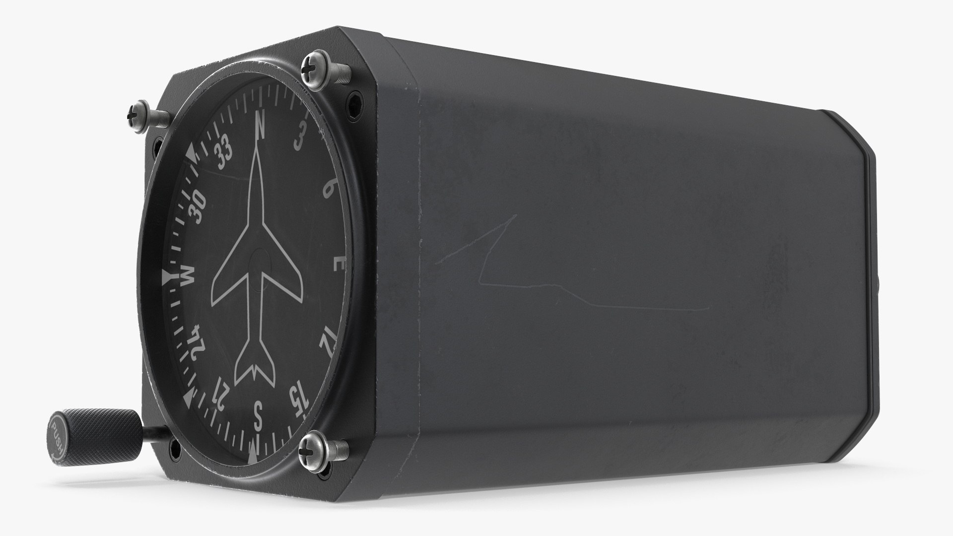 3D Aviation Directional Compass Indicator Animated Rigged For Maya ...