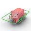 3d minecraft pig rigged