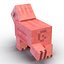 3d minecraft pig rigged