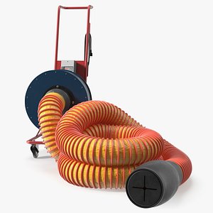 3D Car Exhaust Extractor Rigged