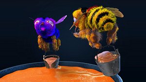Strange bee 3D model