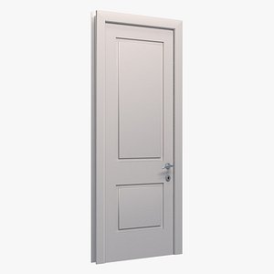 3D Interior White Door model