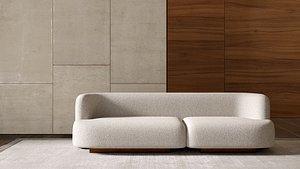 3D Special white Sofa