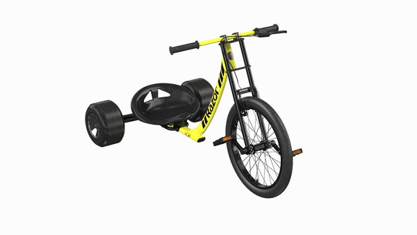 入荷now 買えない レイザーDXTドリフトトライクイエロー3Dモデル - 1739408 TurboSquid 自転車本体