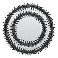Kare Mirror Solare Black 132cm