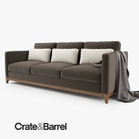 Crate and Barrel Taraval 3 Seat Sofa