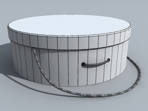 circle container 3d obj