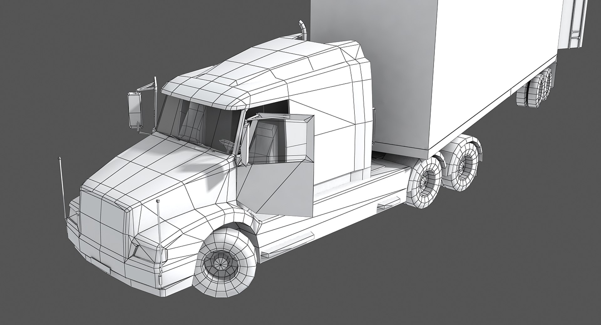 3d Container Truck