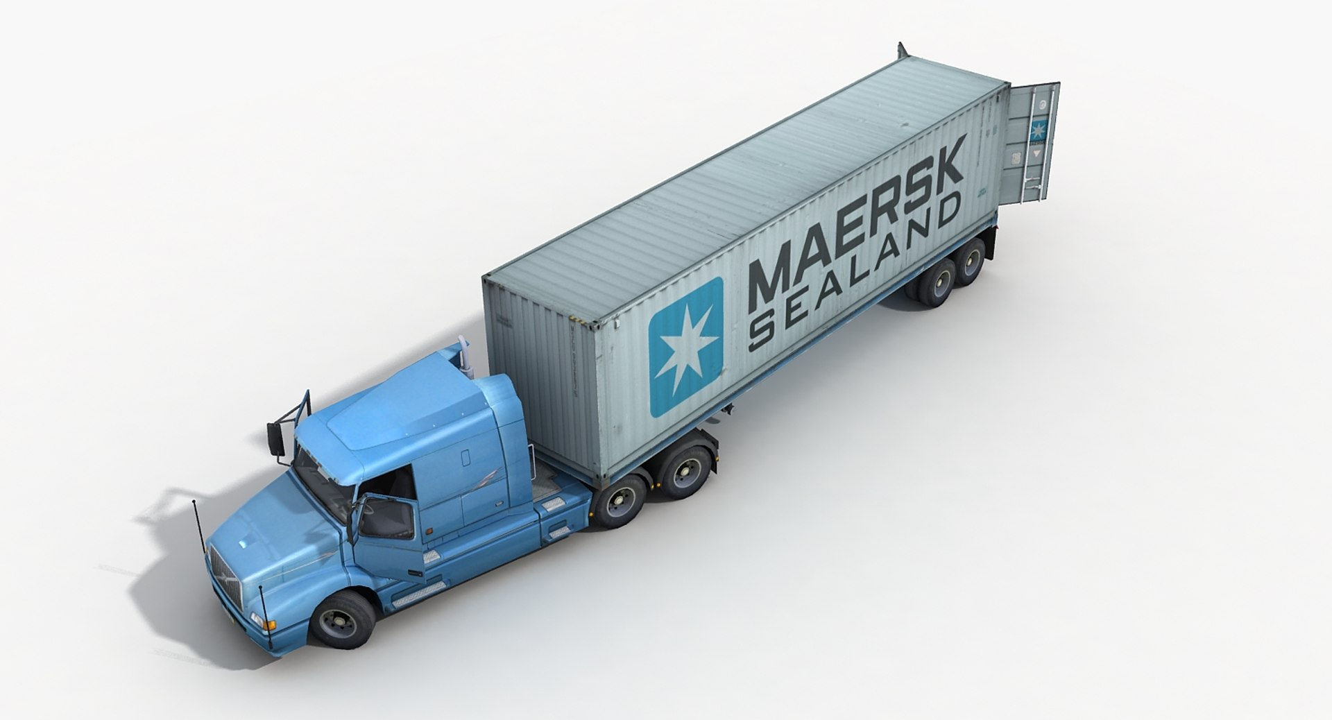 3d Container Truck