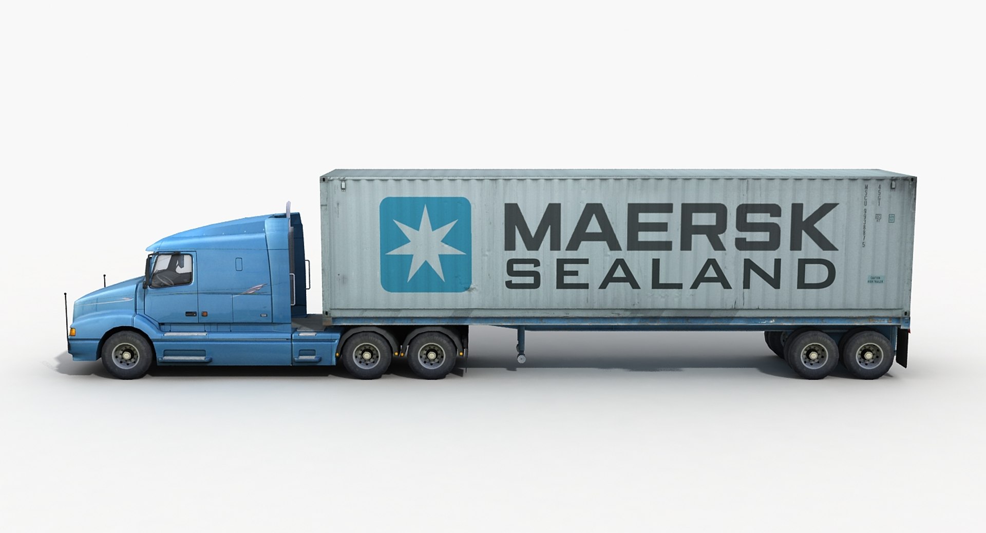 3d Container Truck