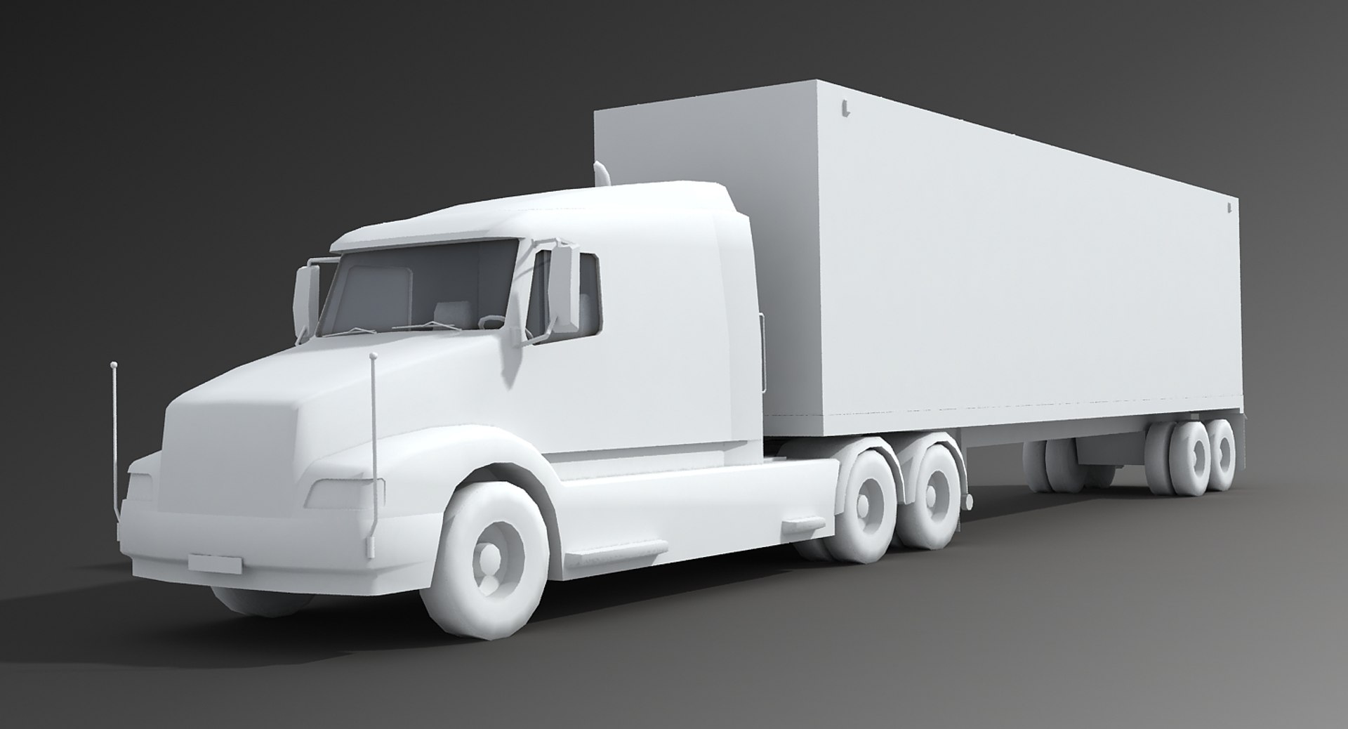3d Container Truck