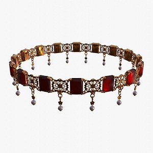 3D Ruby choker