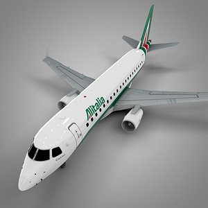 alitalia cityliner embraer175 l515 3D model