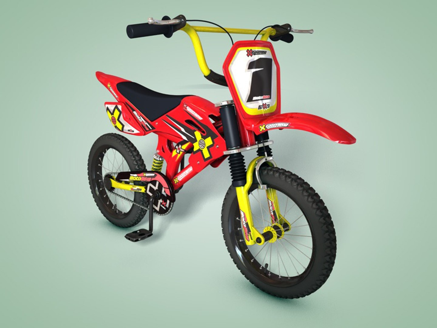 C4d Bmx Motocross Bike, image size:1440x1080