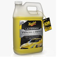 Meguiars Ultimate Wash and Wax Car Shampoo 128 oz Yellow