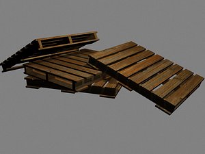 wooden pallet 3d model