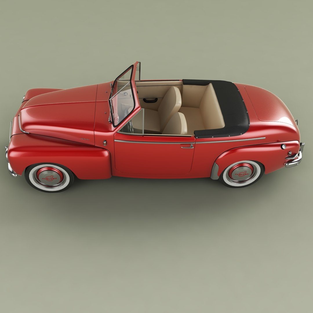 3D Volvo PV445 Convertible - TurboSquid 1730655