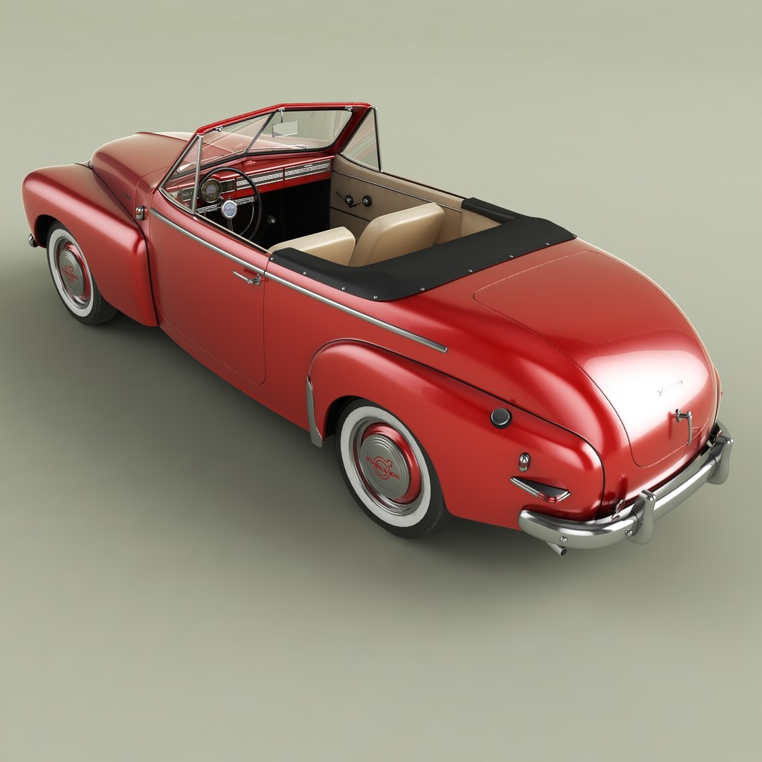 3D Volvo PV445 Convertible - TurboSquid 1730655