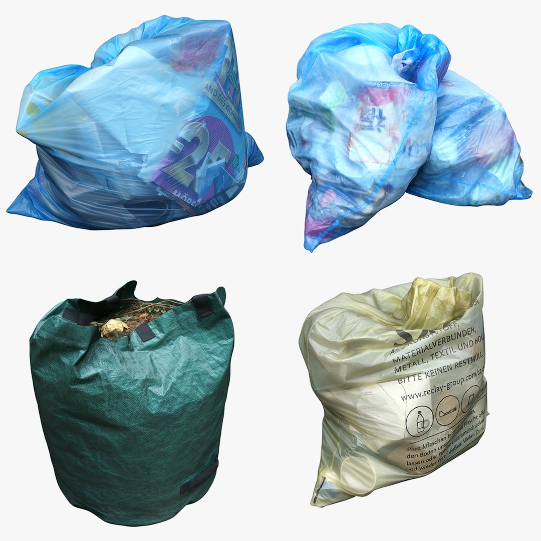 3D Model Garbage Bag Collection 07 TurboSquid 2036431