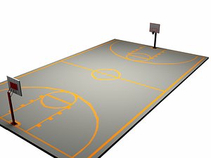 basketball court 3D model