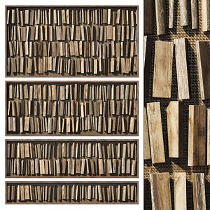 3D Firewood panel n2b