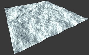 3d model arctic hill landscape
