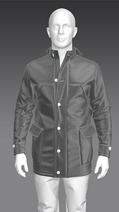 men jacket 3D