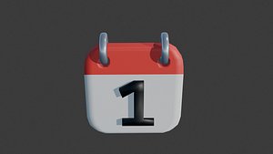 calender icon 1 model