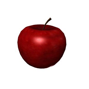 apple food fruit 3D model