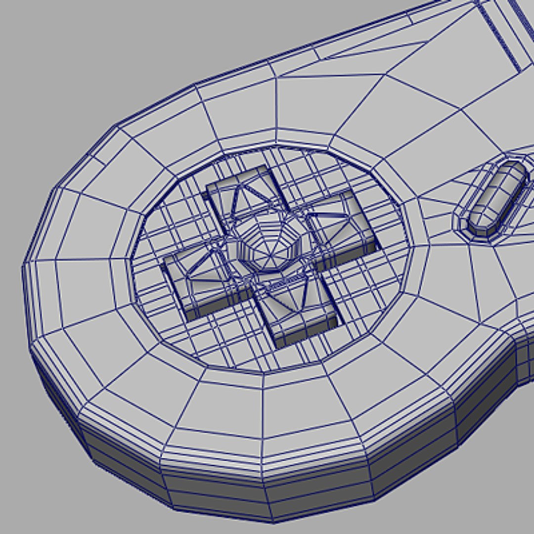 Super Controller Snes 3d Model